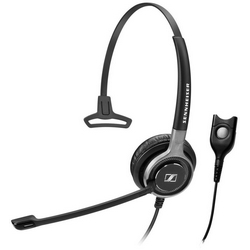 Headset, Single Side, Ultra Noise-Cancelling Microphone, 103 dB Sound Pressure, Easy Disconnect Connector, 1000 MM Cable Length, Black with Silver Color