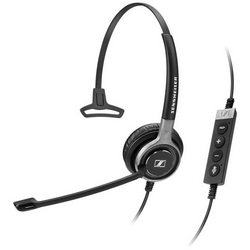 Headset, Single Side, Ultra Noise-Cancelling Microphone, Monaural UC HS with Call Control, 113 dB Sound Pressure, USB Connector, 2.9 MM Cable Length, Black with Silver Color