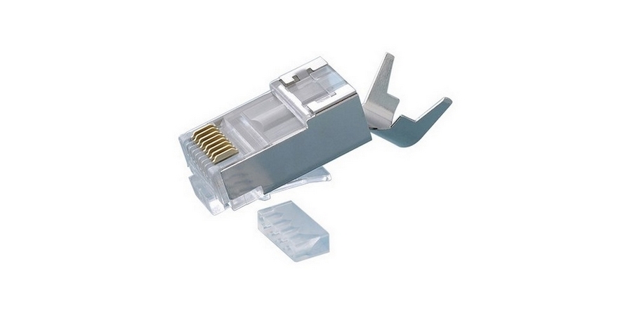 Connector, Polycarbonate, RJ45, Shielded