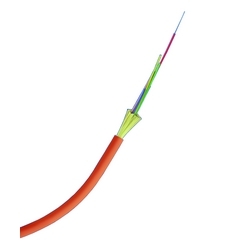 Fiber Optic Cable, 12-fiber, OM4, 2000 M, Aqua