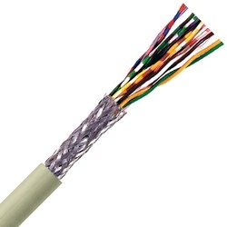 Flexible Signal & Control Cable, Stationary, 21 AWG (16/32) 0.50 mm2, 0 conductor, Gray PVC Jacket, Unshielded, Tinned Copper Braid0.339" Outer Diameter, 6 Bend radius