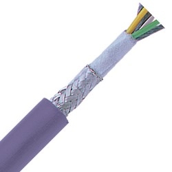 Fieldbus & Industrial Ethernet Cable, Continuous Flex, Flexing Install, 0 conductor, Violet PUR Jacket, Unshielded, Tape Wrap & Tinned Copper Shield0.331&quot; Outer Diameter, 8 Bend radius