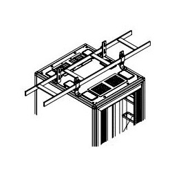 10506-716 - Chatsworth Cable Runway to Cabinet Elevation Kit; 4 inch, 5 inch, 6 inch Elevation; 2 Pair, Black