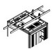 Cable Runway Elevation Kit, Glacier White, With Single Pair of Brackets, Assembly Hardware, For Cable Runway