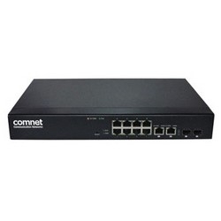 Managed Ethernet Switch, 240 Volt AC, 260 Watt, 13" Length x 9.1" Width x 1.7" Height