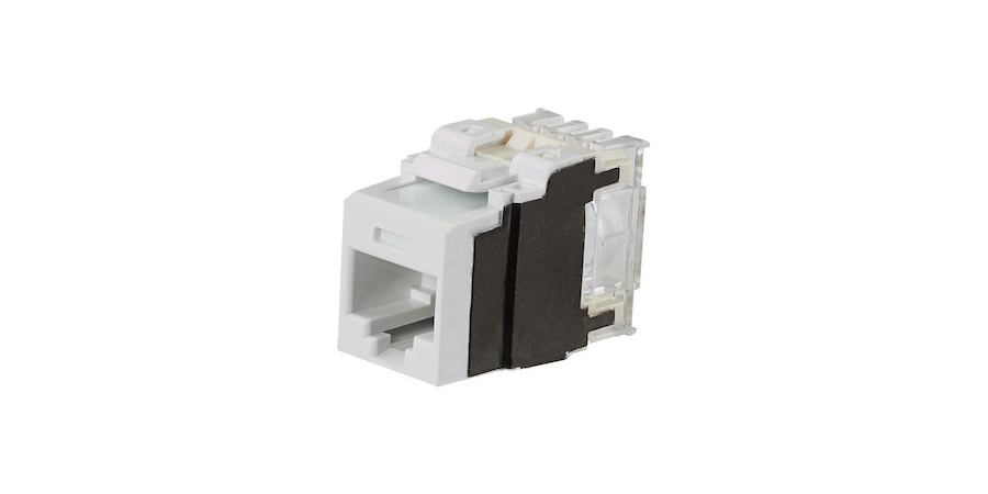 Jack Module, Cat 6A, 110 Punchdown, 1 Port, T568A; T568B, Unshielded ...