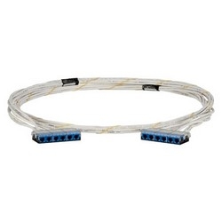 Cable Assembly, Cat 6A/Class EA, U/UTP, LSZH, Cassette to Cassette, 32.81&#8217; Length, White/Blue End Termination