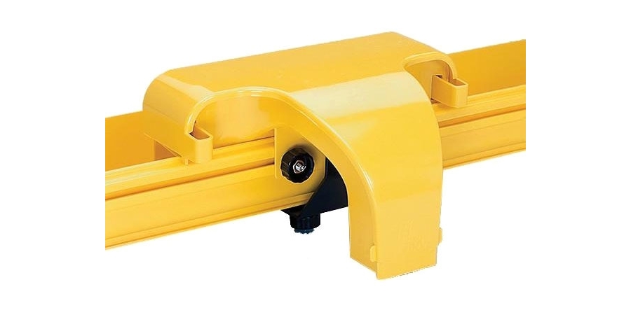 Low Profile Express Exit, Horizontal, Engineering Thermoplastic, Yellow