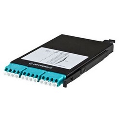 Momentum 6 Cassette, Multimode, 50/125, 0.3U, 12 fiber, LC Quad adapters, 1 MPO (M), LOMF