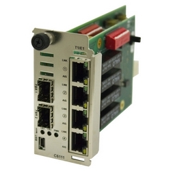 ION T1/E1/J1 Network Interface Device Module,1 SFP port (Empty)to (4) RJ-48 [1.5 km/0.9 mi.]
