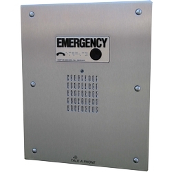 Flush Mount Emergency Phone, Indoor, ADA-compliant Hands-free Device, Includes capability to record message, Identify Location of Call