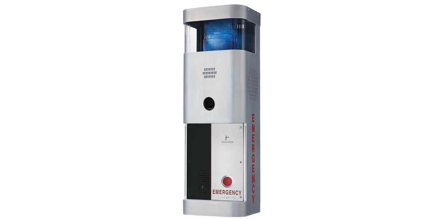 Emergency Call Station, IP, Stainless Steel, Height 31.9 in., Width 10. ...
