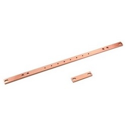 Rack-Mount Ground Bar; 19"W; Copper