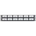 Mini-Com Patch Panel w/labels 48 Port 2 RU BL
