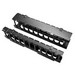 Universal Horizontal Cable Manager-Single Sided; 19.25"W x 1.72"H; Black