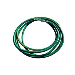 Ground Wire, 6 AWG, 100in (30m) Spool, 304.8mm (12in) H, 69.85mm (2.75in) W, Green Finish With Yellow Spiral Tracer