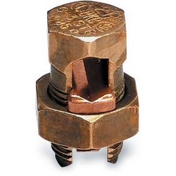 Type H - High Strength Split-bolt Connector, Conductor Range for Equal Main and Tap 2 Sol-6 Sol, Conductor Range for Min. Tap with One Max. Main 14 Sol