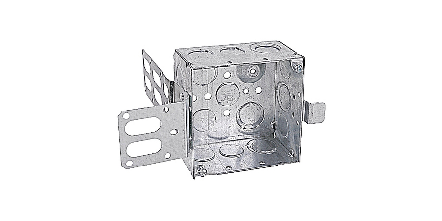 Steel Square Outlet Box 4 x 2-1/8