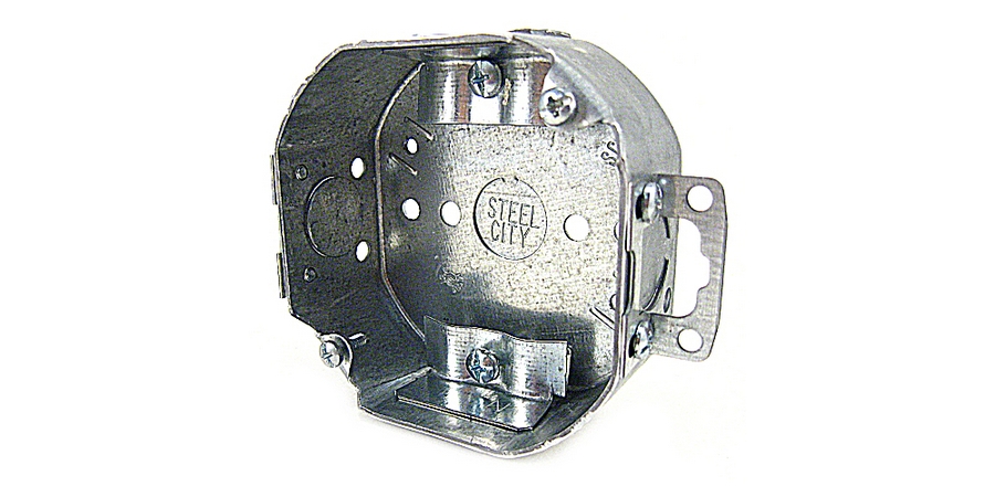 Steel Octagon Outlet Box, General Ceiling Outlet