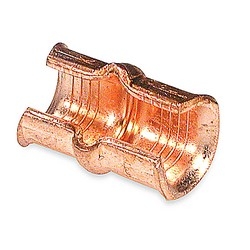 Copper C-tap For 600V Applications, Wire Range Main: 3/0-1/0, Branch 2-1/0, Length 1-11/16 Inch, Height 1-3/16 Inch, Tin Plated, Die Code 62, Die Color Code Yellow