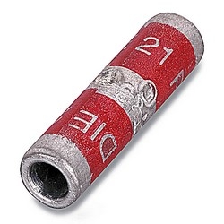Two-Way Aluminum Splice Connector, Wire Size 10 Str, Die Code 21, Red
