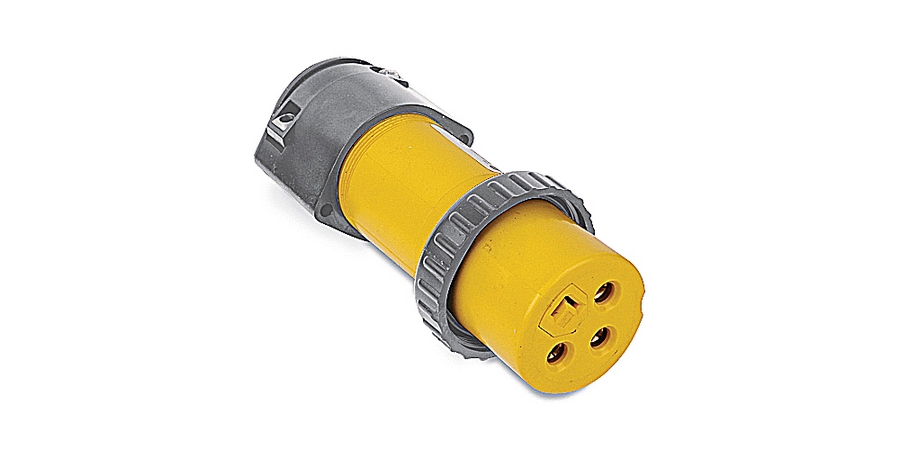 Reverse Service Female Connector,60 A,Yellow,2 Pole,3 Wire,CSA, UL ...