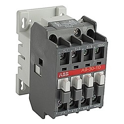 A9 Contactor, 3 NO Power, 1 NO Aux, 120 V AC, AC operated, UL rated