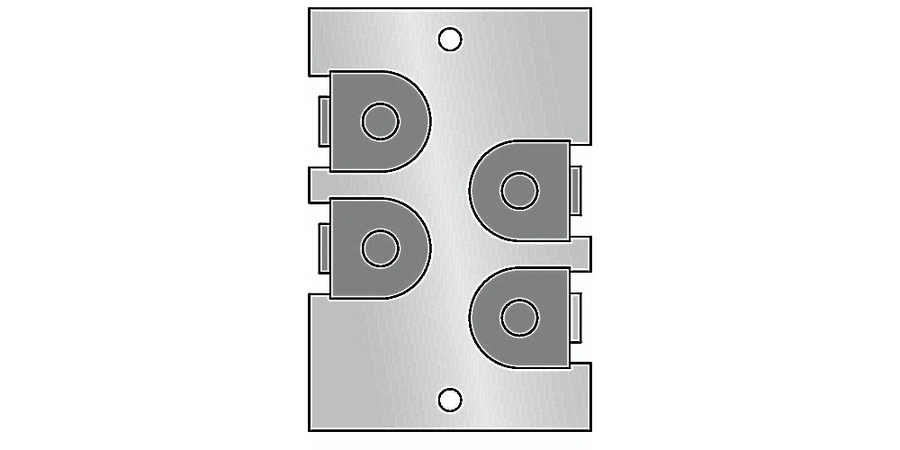 Closure Plate, Steel, Galvanized