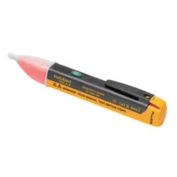 Non-Contact Voltage Detector and Tester, Flat Tip, High Intensity Red LED, 90 to 1000 Volt AC, Includes 2 AAA Battery