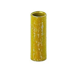 Two Piece Outer Sleeve Connector For Hexagonal Range, Length 1/4 Inch/6.4mm, Inner Diameter .156 Inches/3.96mm, Outer Diameter .193 Inches/4.90mm, Color Yellow, Soft Bronze, Tin Plated