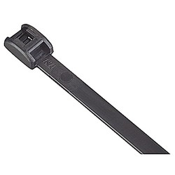 Low Profile In-Line Cable Tie, Length of 163.83mm (6.45 Inches), Black