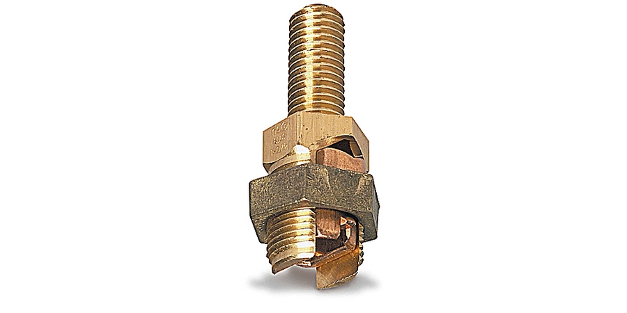 Service Post Connector,Copper Conductor,5/8-11 x 1-1/2 in.,350 kcmil ...