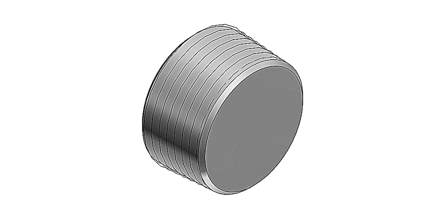 Conduit Locking Plug,Threaded,Aluminum,1-1/4 in.,For Rigid Recessed ...