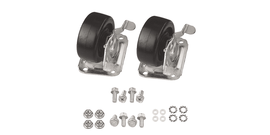 Caster Kit,For For Networking PC Cabinet,Mild Steel,Unpainted,350 lb.,4 ...