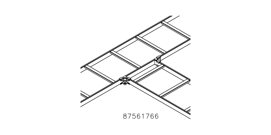 Splice Kit, Unpainted, Zinc-Plated, Mild Steel, 2.44 in. L