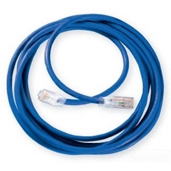 Patch Cord, Modular, Category 6 UTP, 4-Pair, 24 AWG, 1&#8217; Length, Blue PVC Jacket
