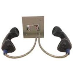 Direct Connect Flush Mount Phones with Magnetic Hookswitch, Screw Terminal Connections and Universal Hadset Adapter