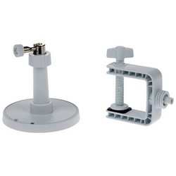 Network Camera Mounting Kit, 1.2&quot; Height (Clamp), 2.7&quot; Diameter x 2.7&quot; Height (Stand), Plastic, Includes Clamp/Stand, For M1045-LW/M1065-L/M1065-LW/M2014-E Network Camera