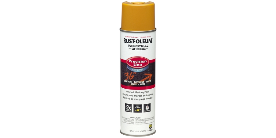 Inverted Marking Paint, Caution Yellow, 17 oz. Aerosol Can