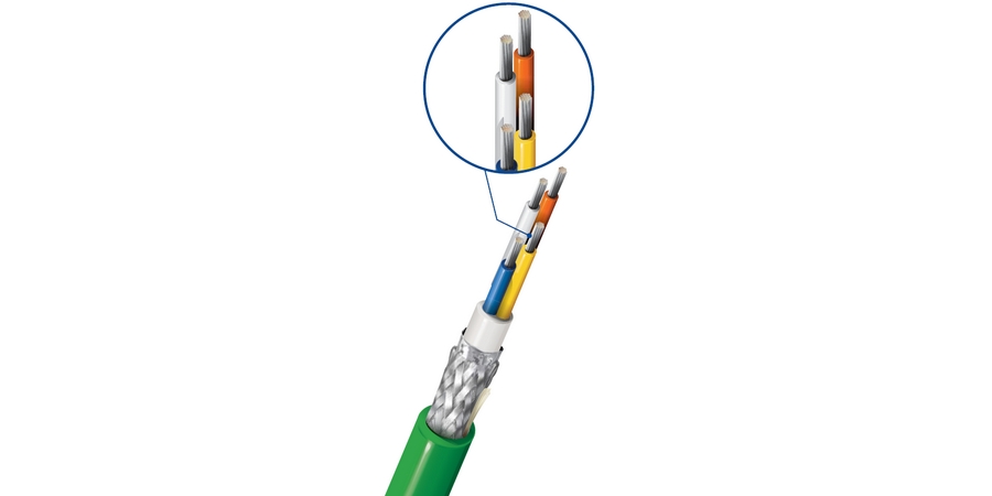 Ethernet Cable, Stranded, F/FTP - Foiled/Foiled Twisted Pair, 22AWG, Green