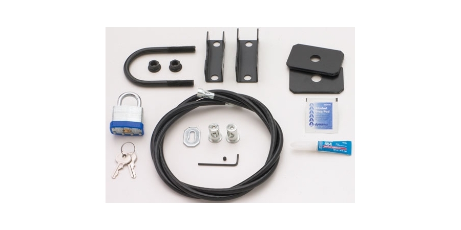 Projector Cable Lock, Black, With Security Anchor, Vinyl Coated Cable ...