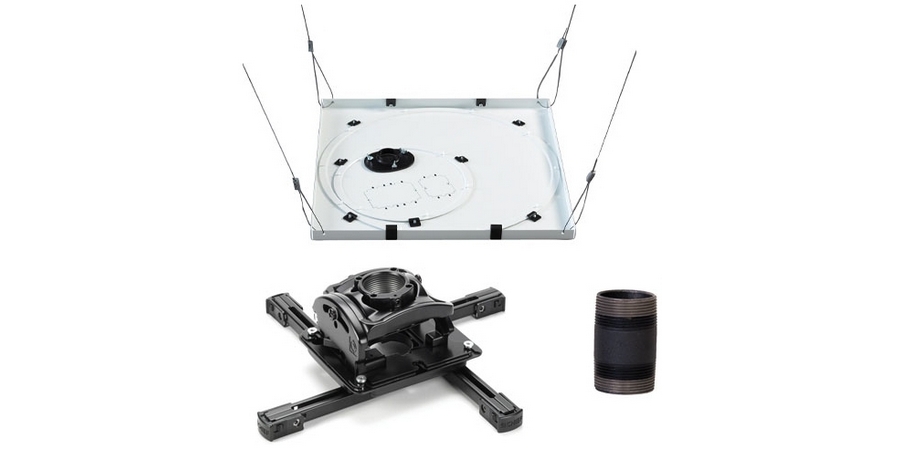 Projector Mount Kit, Universal, Black, Includes Suspended Ceiling Panel ...