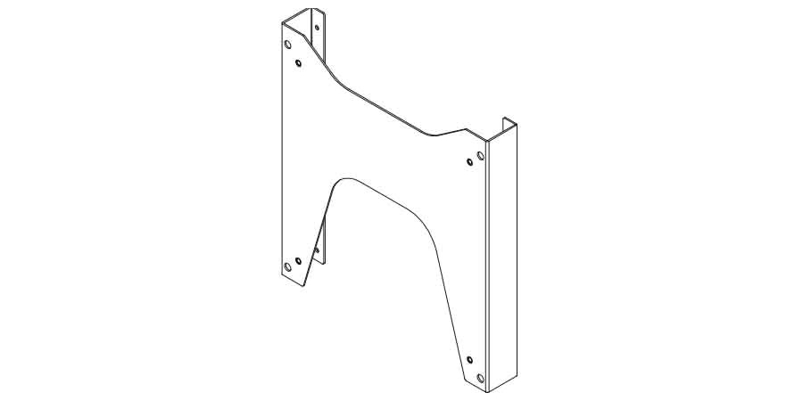 Flat Panel Interface Bracket, Custom, 16.85