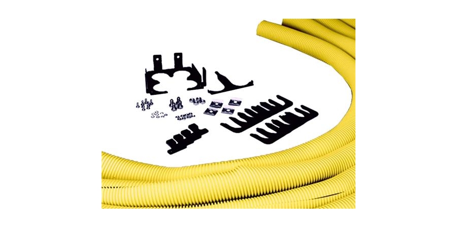 Quad Flex Tube Attachment, Vertical, Yellow