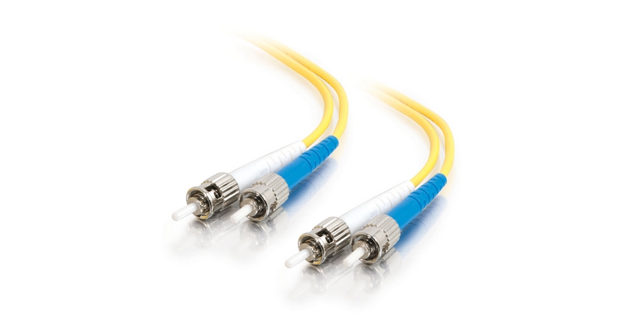 Fiber Optic Jumper, OS2, Duplex Fiber, ST Connector 1, ST Connector 2 ...
