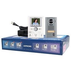 Video Intercom Set, Includes (1) JK-1MED Master Monitor, (1) PS-1820UL Power Supply, (1) JK-DV Vandal Resistant Surface Mount Door Station
