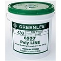 Spiral Wrap Twine, Poly Line, Tracer, 6500’ Length, 210 Lb Tensile Strength, 1 PLY Thickness, Green, For Use to Pull Rope Through Conduit and Power Fishing System