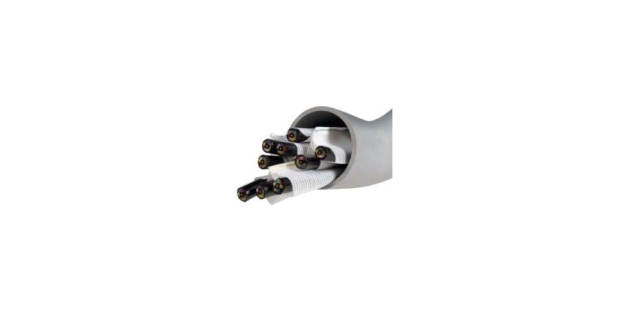Fabric Innerduct, 3 Cell, 3 in. Min Conduit ID, Black, PET and Nylon 6 ...