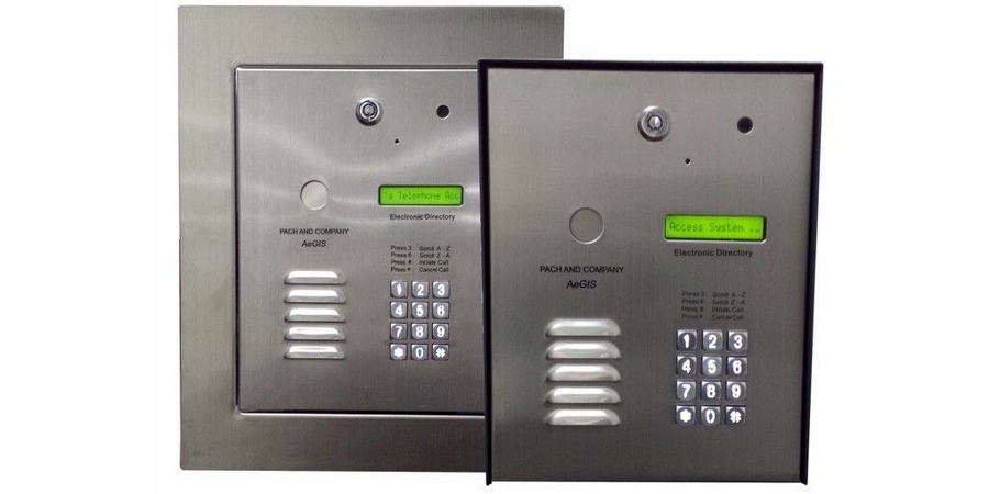 Telephone Entry System, Depth 3-3/4 in., Height 10-13/16 in., Surface ...