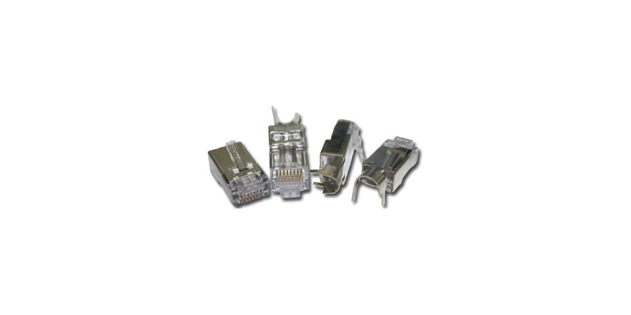 Modular Plug, Polycarbonate, RJ45, Shielded